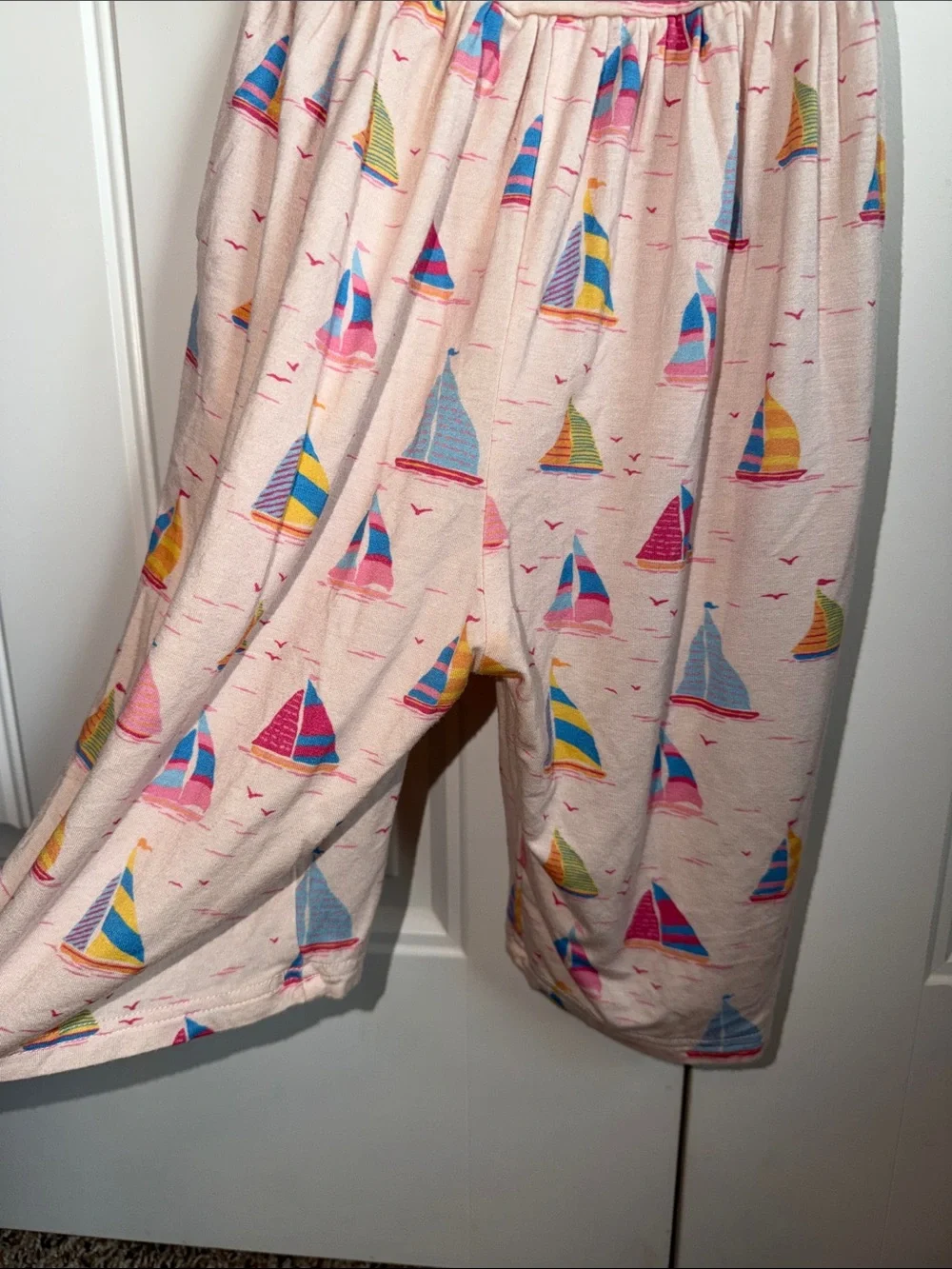 Sweet honey sailboat bamboo romper 2T